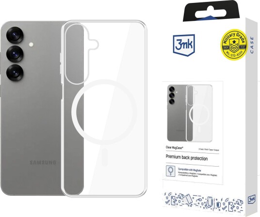 3Mk Clear MagCase til Samsung Galaxy S25 – Transparent Mobildeksel