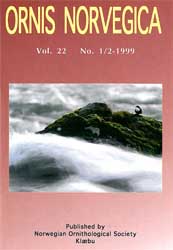 Norsk Ornitologisk Forening Ornis Norvegica   1999 1/2