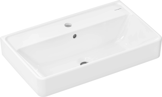 Hansgrohe Xanuia Q Vegghengt Servant 65x39 cm m/1 bl.hull m/ol Hvit m/SC Hansgrohe Xanuia Q Vegghengt Servant 65x39 cm m/1 bl.hull m/ol Hvit m/SC