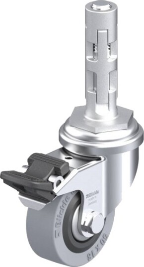 Blickle Styrehjul 751142 Lra-Vpa 50G-Fi-Fa-E01 Med Brems, Ø50 Mm, 40 Kg
