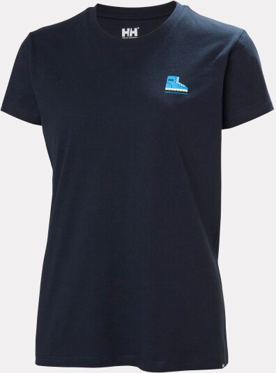 Helly Hansen Massif Graphic T skjorte Dame Marineblå Marineblå XS