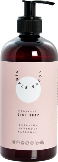 Simple Goods Geranium oppvasksåpe 450 ml pumpeflaske lys rosa