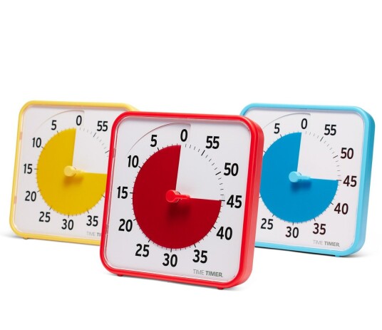 Time Timer Time Timer Klassesett m. 3 stk Primærfarger