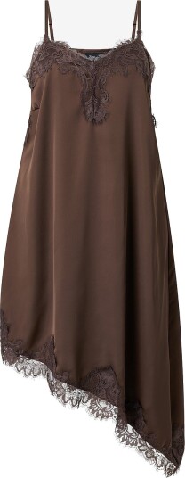 Zizzi   Kjole mKath S/L Midi   Brun