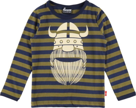 Danefæ Genser   DaneBasic   Dark Olive/Dark Navy Erik   Danefæ   8 år (128)   Genser Armygrønn Marineblå