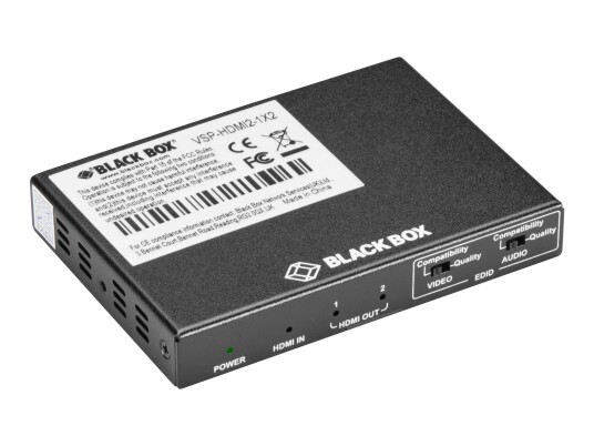 BLACK BOX VSP-HDMI2-1X2 - video/lyd-splitter - 2 porter BLACK BOX VSP-HDMI2-1X2 - video/lyd-splitter - 2 porter