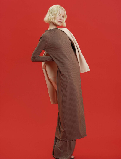 Residus Copin Dress - Brown - L Residus Copin Dress - Brown - L