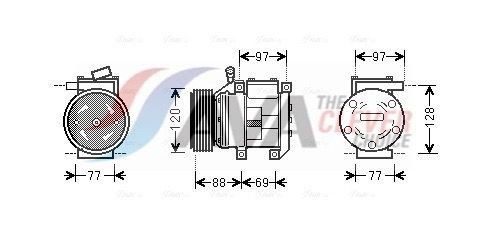 AC kompressor AVA Clever Choice KAAK117 AC kompressor AVA Clever Choice KAAK117