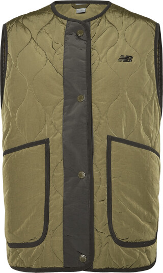 New Balance Quilted Vest   Khaki green   L