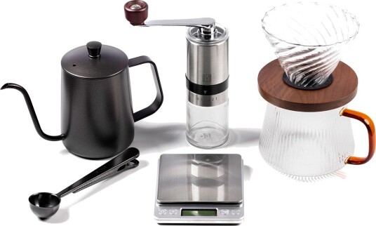 Monart Chloe Pour-Over Kaffesett (kvern/måleskje/kanne/pour-over)