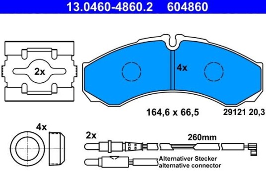 Bremseklosser ATE 13.0460 4860.2
