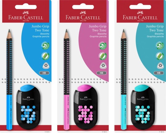 Faber Castell Blyant 1 Stk Blister m/viskelær Rosa