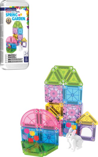 Magna Tiles Micromags Reisesett Spring Garden 24 Deler
