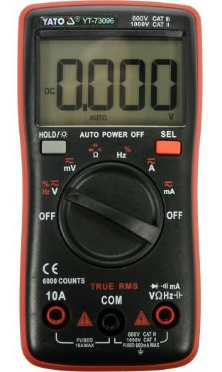 Yato Digitalt Multimeter True RMS YT-73096 Yato Digitalt Multimeter True RMS YT-73096