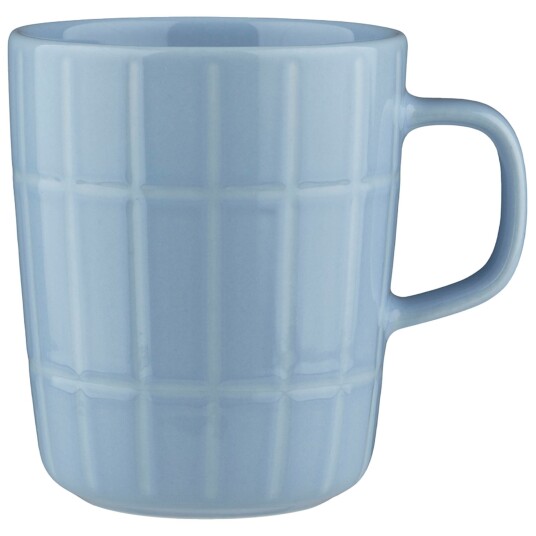 Marimekko Tiiliskivi krus 2,5 dl lyseblå/hvit Marimekko Tiiliskivi krus 2,5 dl lyseblå/hvit
