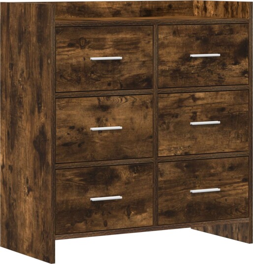  Serviesskap Røkt Eik 75 x 33 x 80 cm Konstruert tre