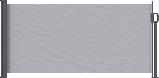 vidaXL Utklappbart side markise 300 x 100 cm Polyester Rektangulær Grå
