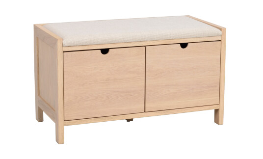 Rowico Home HILLMOND Benk Hvitpigmentert/Beige Rowico Home HILLMOND Benk Hvitpigmentert/Beige