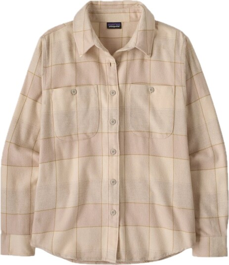 Patagonia W"s Fjord Flannel Shirt Snow Owl: Rutabaga White L