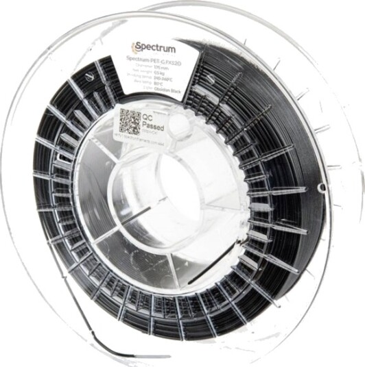 Spectrum PET-G FX120 Filament 1.75 mm 500 g Sort 80477
