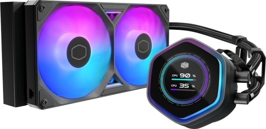 Cooler Master MasterLiquid 240 Atmos II LCD 240mm Væskekjøler for Prosessor - Svart