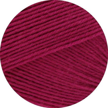 Lana Grossa Meilenweit 100 Merino Extrafine Uni Garn 2442 Mørkerød