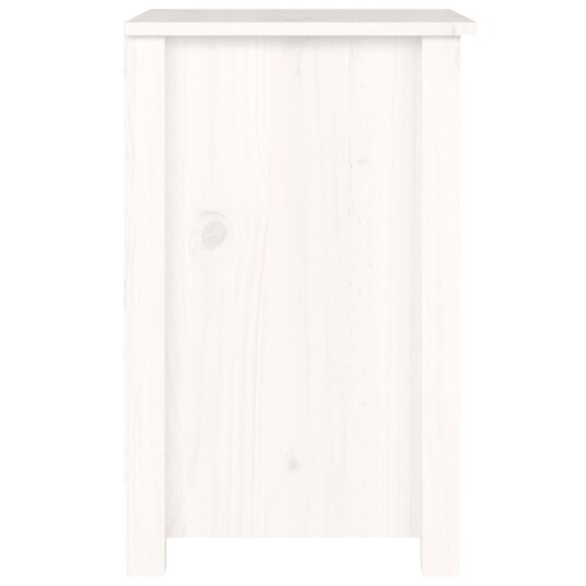 vidaXL Nattbord 2 stk hvit 40x35x55 cm heltre furu