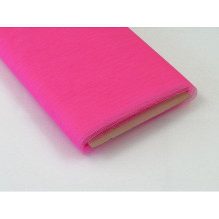 Diverse Tyllstoff Nylon 56 Neon Rose 145cm 50cm
