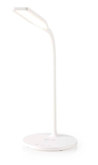 Nedis LED-lampe med trådløs lader | Dimmer - På produkt | LED / Qi | 15 W | Med dimming | Kald Hvit / Natural Hvit / Varm Hvit | 2700 - 6500 K Nedis LED-lampe med trådløs lader | Dimmer - På produkt | LED / Qi | 15 W | Med dimming | Kald Hvit / Natural Hvit / Varm Hvit | 2700 - 6500 K