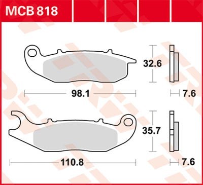 Bremseklosser TRW MCB818