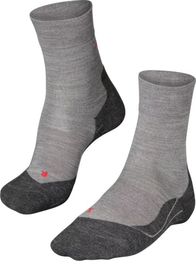 Falke RU4 Wool Løpesokker med Demping Herre Ligh Grey Mel 46 48