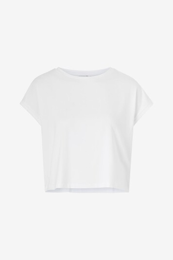 Aim'n Treningstopp Soft Basic Roll Sleeve Top Hvit