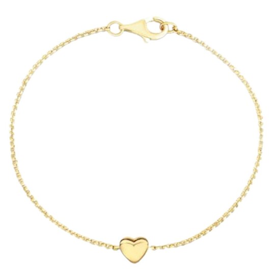 Snö Of Sweden Lovely One Heart Chain Brace Plain Gold Onesize