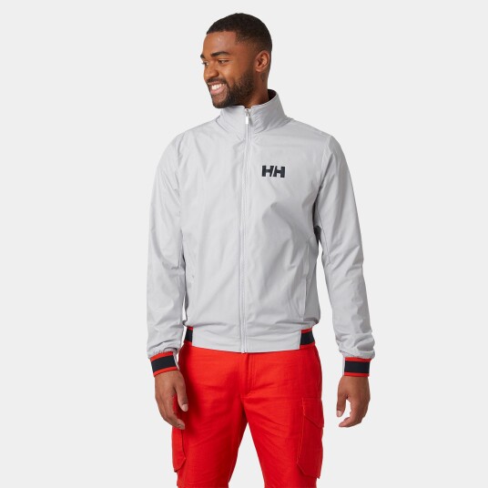 Helly Hansen Herre Salt Windbreaker Seilerjakke Grå XL
