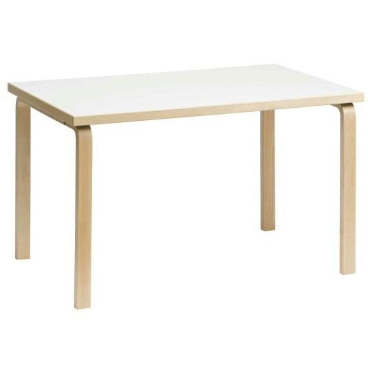 Artek 81B Bord 75x120 cm Bjørk / Hvitt Laminat Artek 81B Bord 75x120 cm Bjørk / Hvitt Laminat