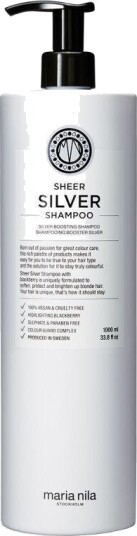 Maria Nila Sheer Silver Sjampo 1000 ml - Vegan og Sulfatfri Lilla Sjampo Maria Nila Sheer Silver Sjampo 1000 ml - Vegan og Sulfatfri Lilla Sjampo