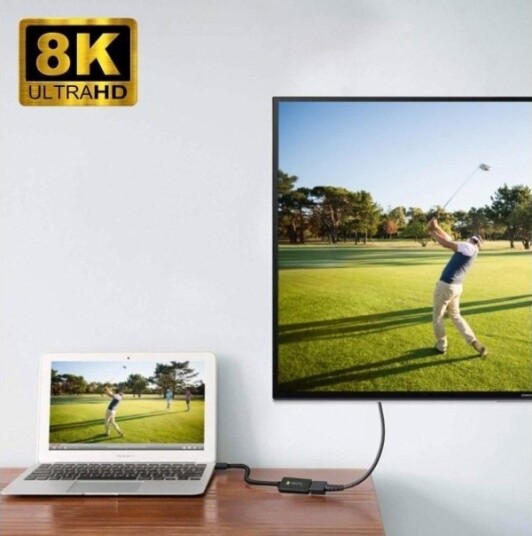 Techly Iadap Mdp Hdmif8k Mini Displayport Hdmi Hankjønn Hunkjønn Rett Rett