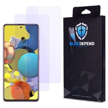 BlueDefend Samsung Galaxy A51 Anti Blue Light Skjermbeskyttere Beskyttelsesglass 2 stk.