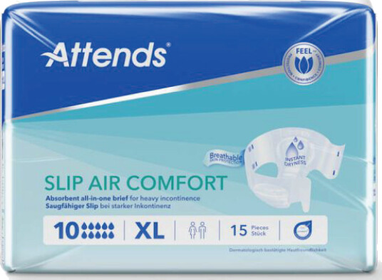 Attends Slip Air Comfort 10 X Large 15 stk.