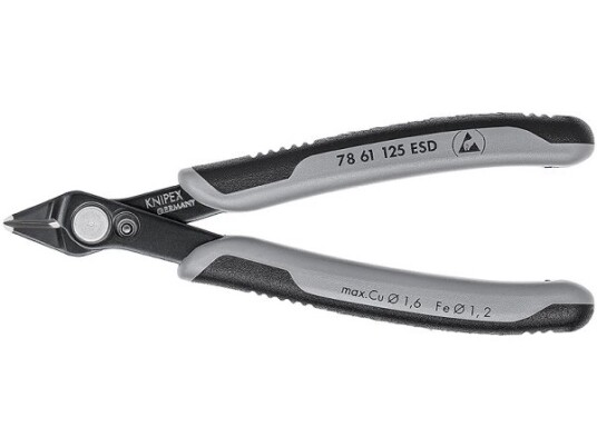 Knipex 78 61 125 ESD Diagonal Tang 125 mm Rustfritt Stål for Elektronikk