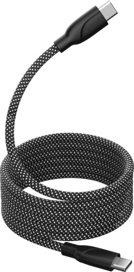 Sandstrøm 2m USB-C til USB-C magnetisk kabel (sort)