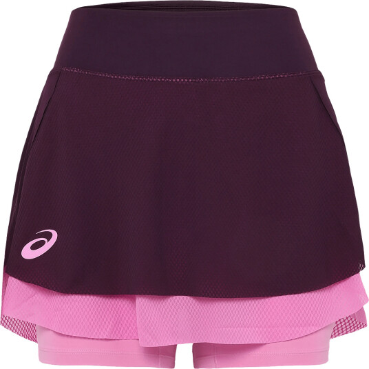 Asics Match Mesh Skirt Burgundy XS