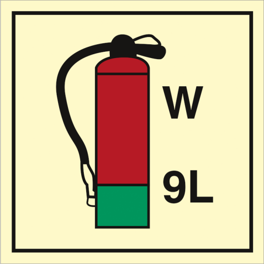 Jo Safety Water Extinguisher 9 L Etterlysende plast HI150 150 x 150 mm Jo Safety Water Extinguisher 9 L Etterlysende plast HI150 150 x 150 mm