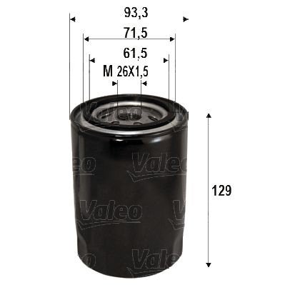 Oljefilter VALEO 586095 Oljefilter VALEO 586095