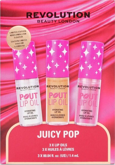 Revolution Beauty London Revolution Sweet Talk Lip Oil Trio MULTI-COLORED One Size