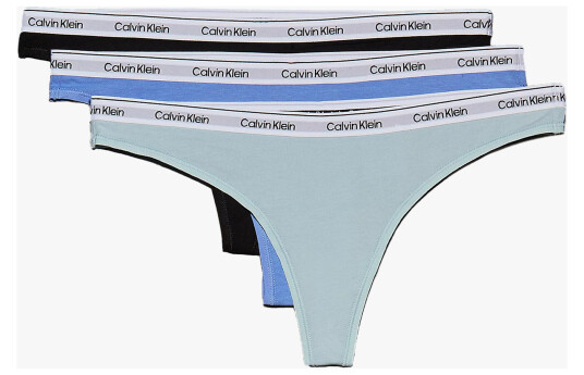 Calvin Klein 3 Pack Thong Flerfarget S