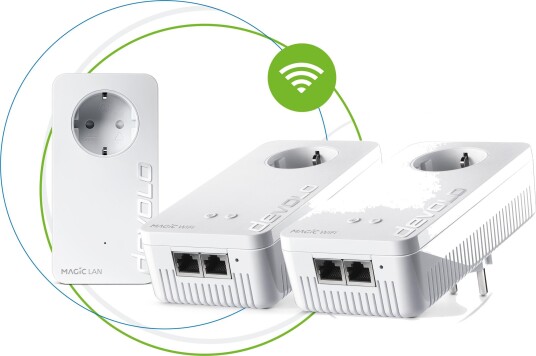 Devolo Magic 2 WiFi Next Multiroom Kit Powerline 2400 Mbps 3 adaptere Devolo Magic 2 WiFi Next Multiroom Kit Powerline 2400 Mbps 3 adaptere