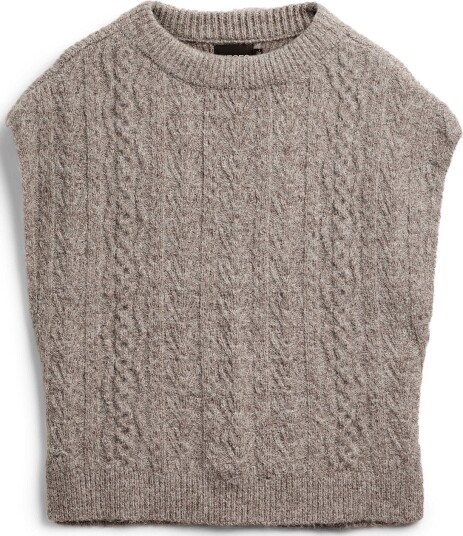 Pieces Pcnosie Poncho Bc   FOSSIL   One Size