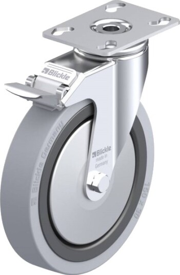 Blickle 307090 Lkpa-Vpa 150G-Fi-Fa Styrehjul Med Brems Hjuldiameter 150 Mm Bæreevne (Maks) 110 Kg 1 Stk