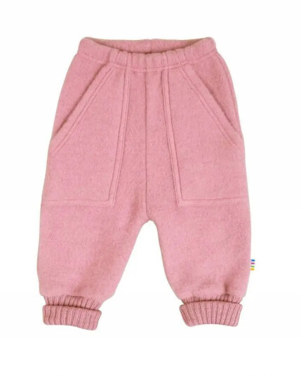 Rosa myke ullbukser | Joha | Baby | Støvete rosa | størrelse 90 | 100% Soft Ull til